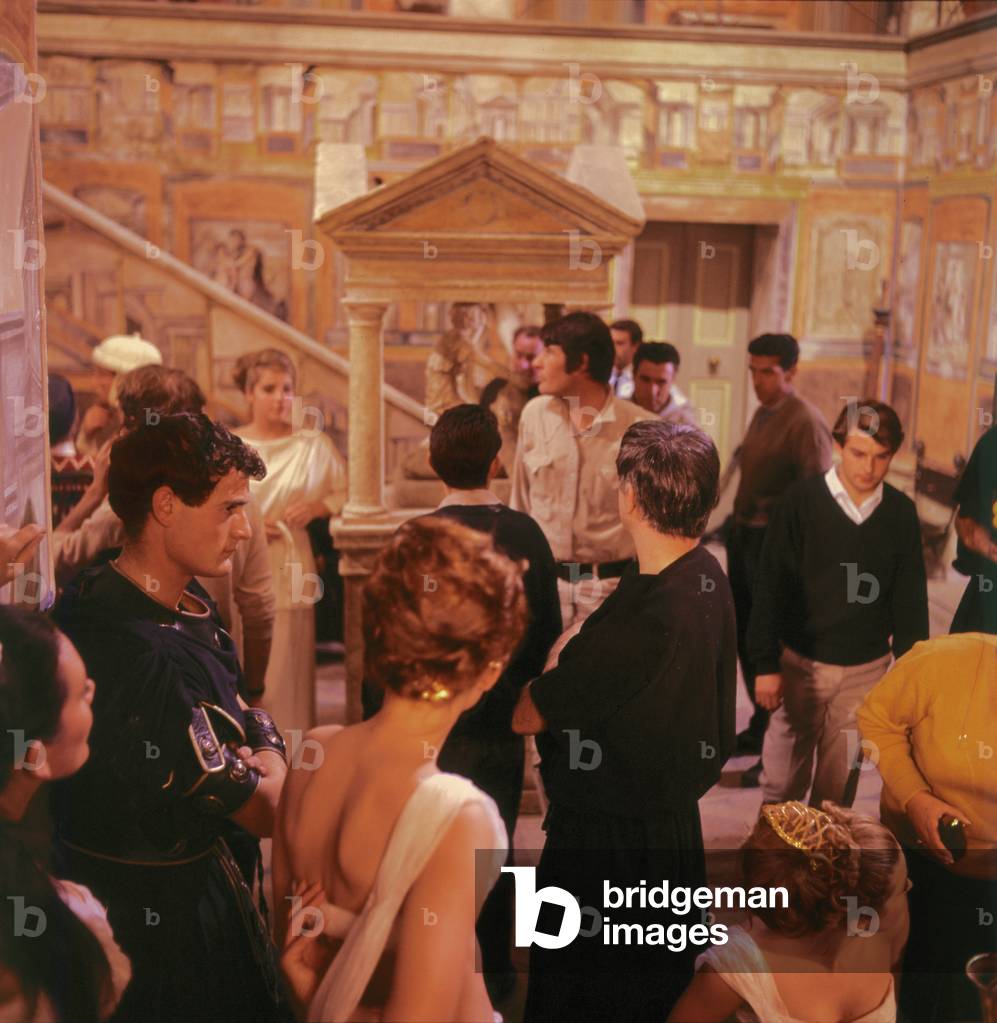 Set of the film 'A Funny Thing Happened on the Way to the Forum', 1966 (photo)