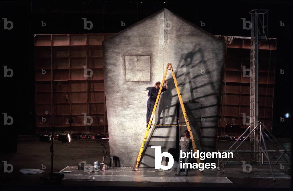 Repainting the set in