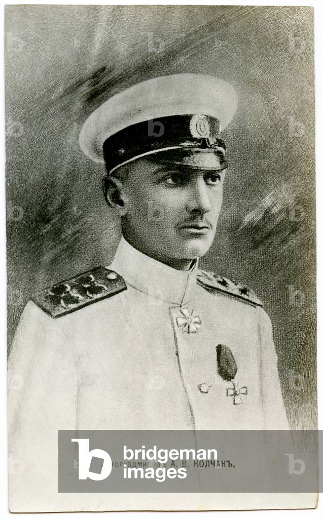 Admiral Alexander Kolchak as Supreme Ruler of Russia, 1919 (b/w photo)