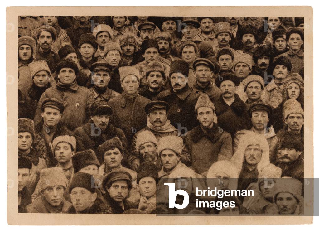 Soviet postcard depicting Vladimir Lenin surrounded by Miners at the Second Miners' Congress in January 1921, 1933 (postcard)