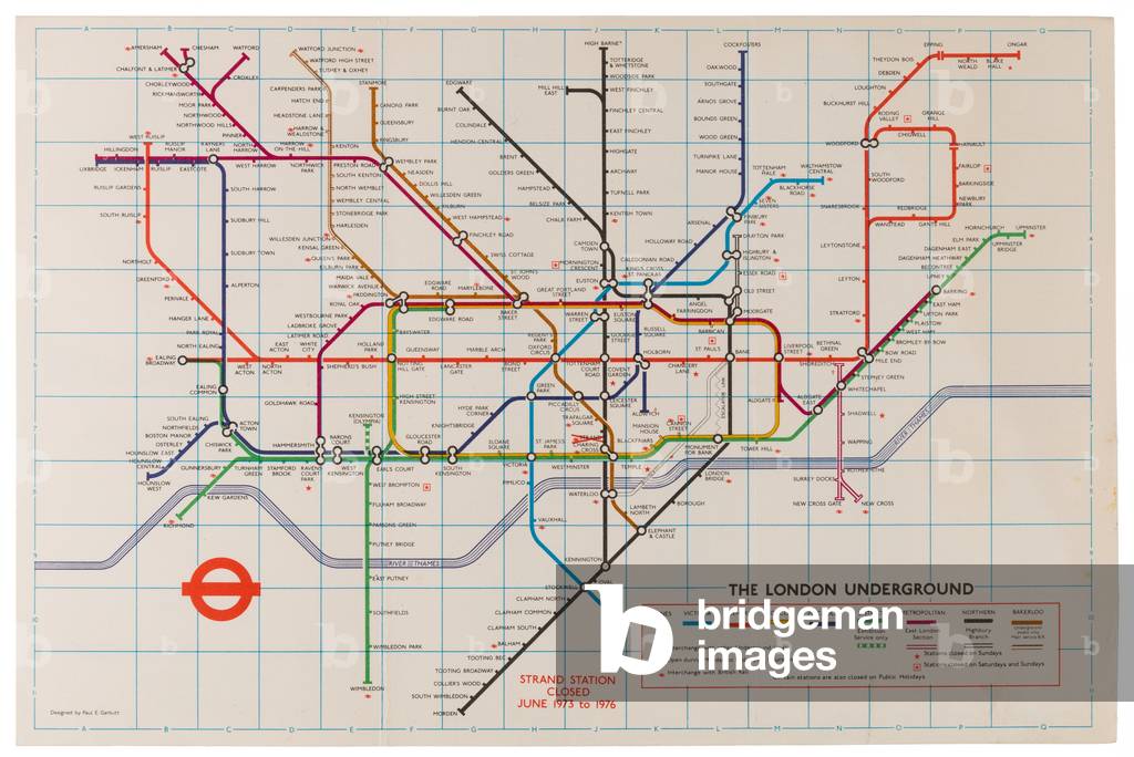 London Underground Pocket Map, 1973