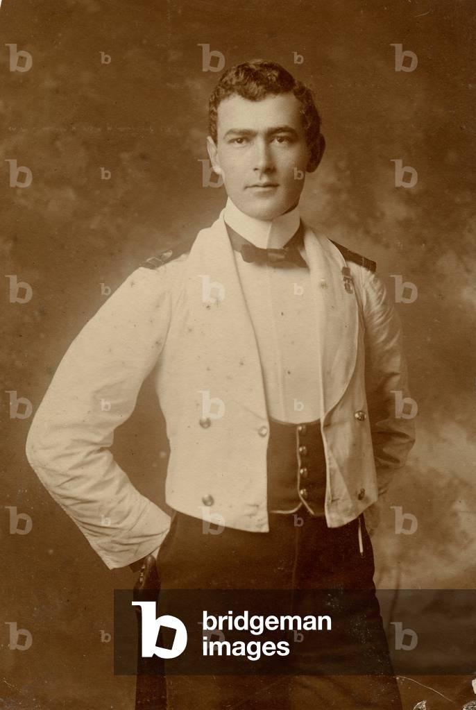 Photograph of the British Naval Attache in Russia Captain Francis Cromie in Dress Uniform, 1910s