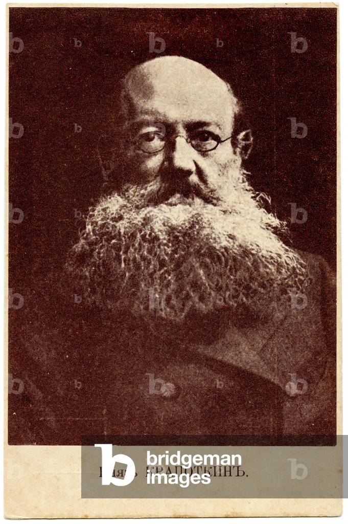 Russian Postcard depicting the Anarchist Prince Peter Kropotkin, 1917