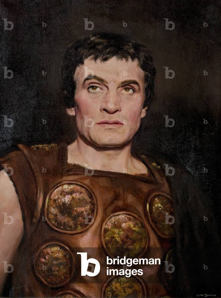 Sir Laurence Olivier as Coriolanus, Stratford, 1959 (oil on canvas)