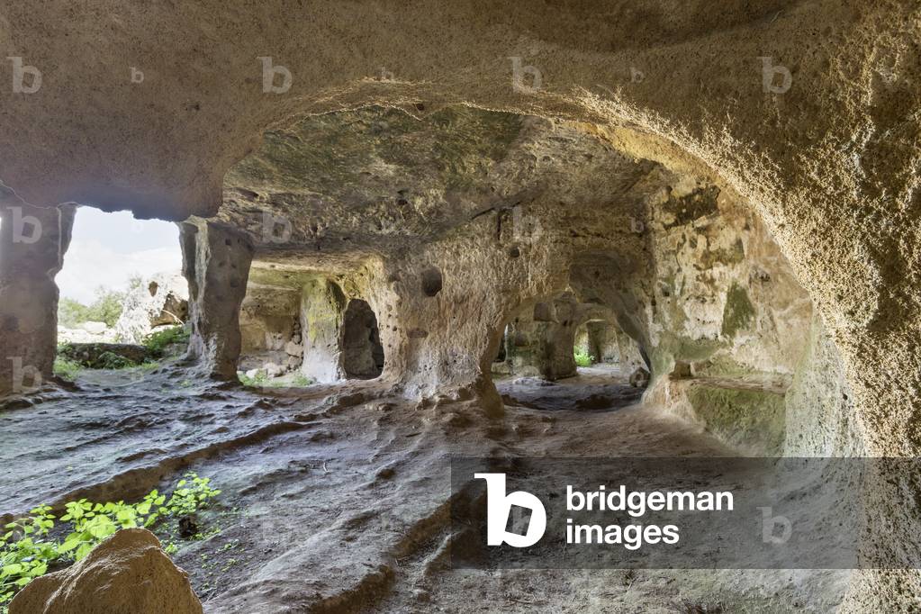 Mottola, Taranto, Apulia, Italy, Rock settlement of Casalrotto (photo)