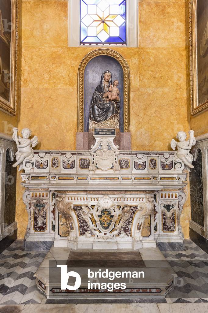 Altamura, Bari, Apulia, Italy, The Cathedral of Santa Maria Assunta, Chapel of Our Lady of Constantinople (stone sculpture by Paolo da Cassano of 1535)