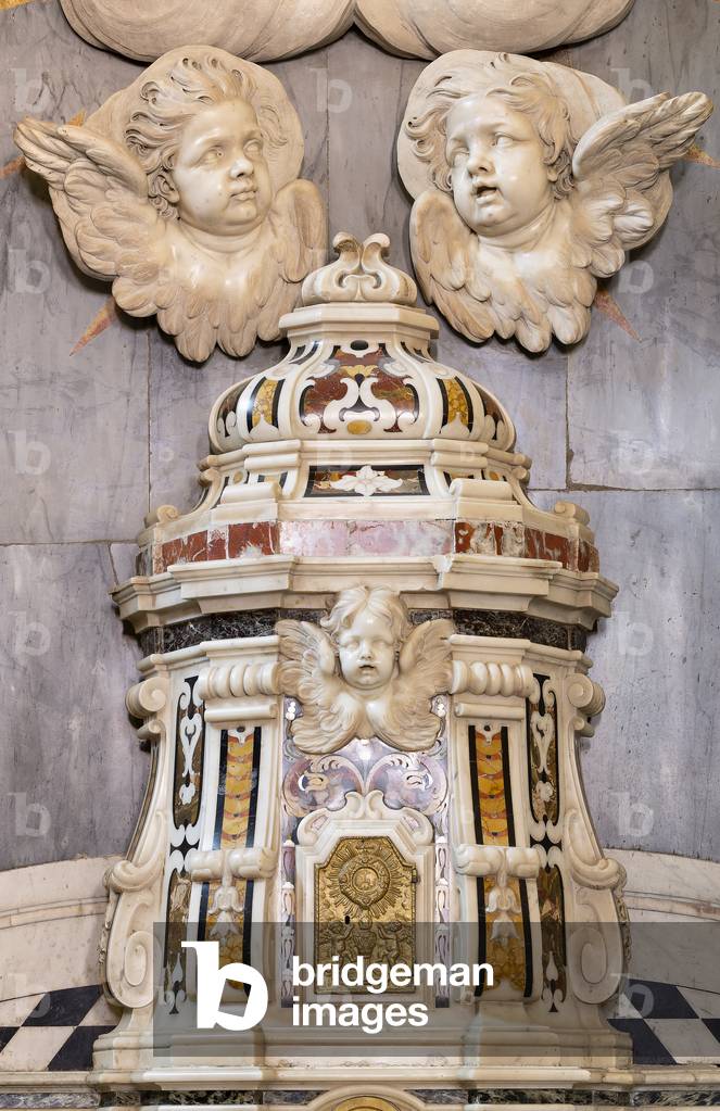 Altamura, Bari, Puglia, Italy, The Cathedral of Santa Maria Assunta, Chapel of the SS Sacramento, Ciborius