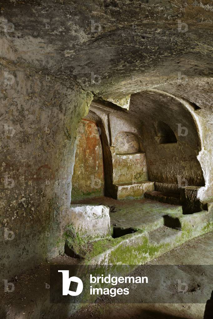 Castellaneta, Taranto, Puglia, Italy, The Rock Church of the Padreterno in the ravine of Coriglione. (photo)