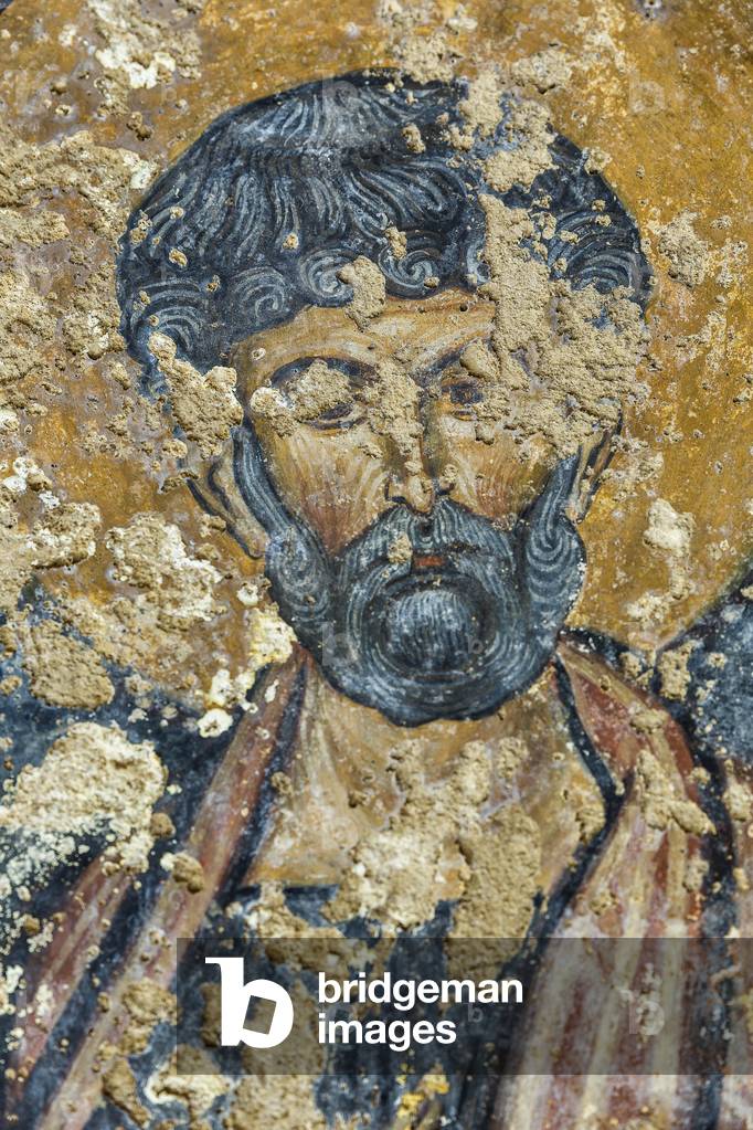 Mottola, Taranto, Puglia, Italy, Rock Church of Sant'Angelo, Fresco di San Pietro (photo)