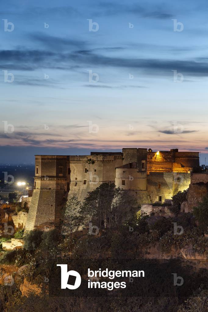 Massafra, Taranto, Apulia, Italy, The castle overlooking the Gravina di San Marco, 10th century (photo)