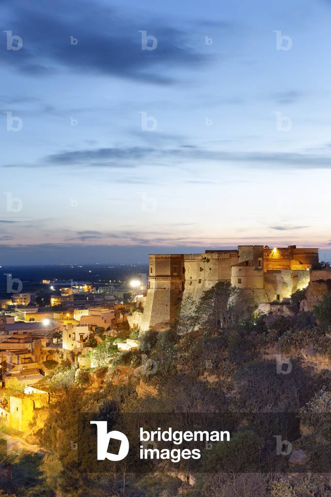 Massafra, Taranto, Apulia, Italy, The castle overlooking the Gravina di San Marco, 10th century (photo)