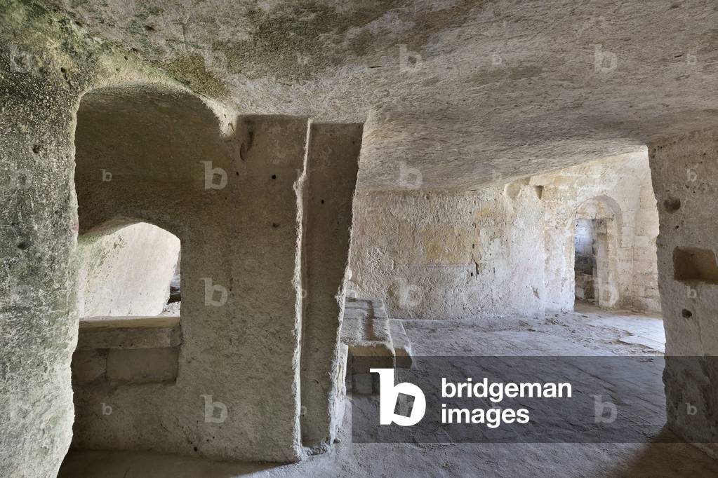 Matera, Basilicata, Italy, Sasso Caveoso, Cave houses, houses used up to the 40s (photo)
