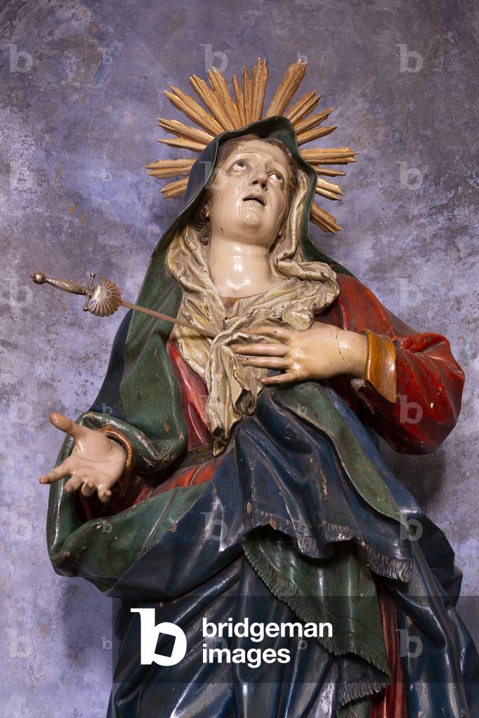 Altamura, Bari, Puglia, Italy, The Cathedral of Santa Maria Assunta, Our Lady of Sorrows, located in the chapel of the same name, by the Neapolitan sculptor Jacopo (James) Colombo