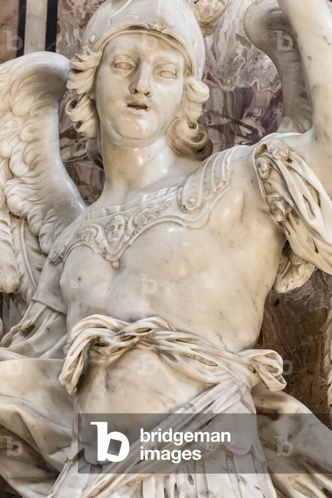 San Michele by G.Sanmartino 1751-1752, Basilica Co-cathedral Maria S. della Madia, Monopoli, Bari, Italy (photo)
