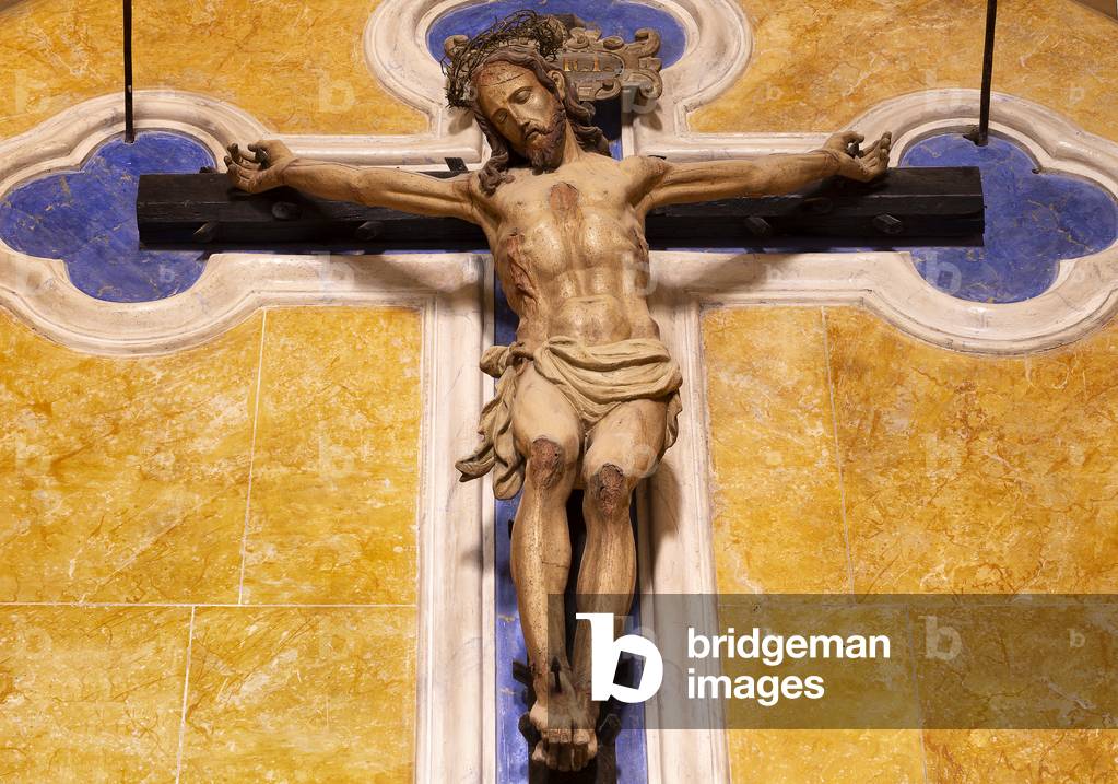 Altamura, Bari, Puglia, Italy, The Cathedral of Santa Maria Assunta, Chapel of Our Lady of Sorrows, Dead Christ, work of sculptor Nicola Altieri, mid-700.