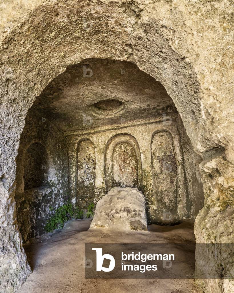 inside of the Rock Church of San Vito alla Murgia, Matera, Basilicata, Italy.