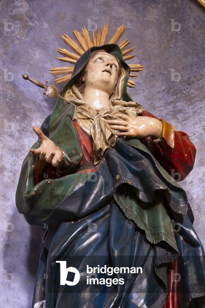 Altamura, Bari, Puglia, Italy, The Cathedral of Santa Maria Assunta, Our Lady of Sorrows, located in the chapel of the same name, by the Neapolitan sculptor Jacopo (James) Colombo