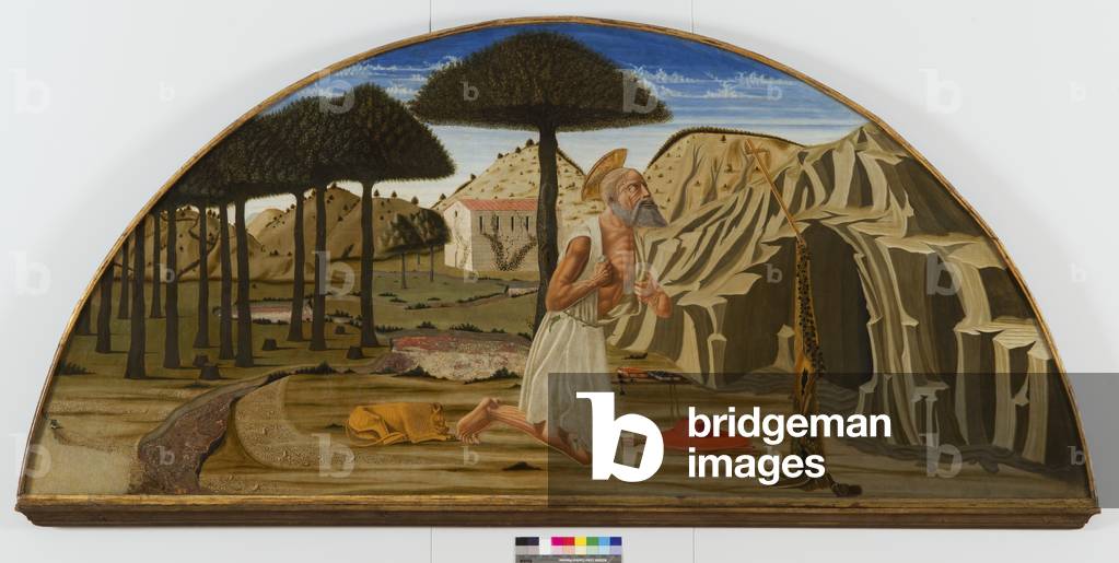 Saint Jerome in the desert, 1450-80 (tempera on board)