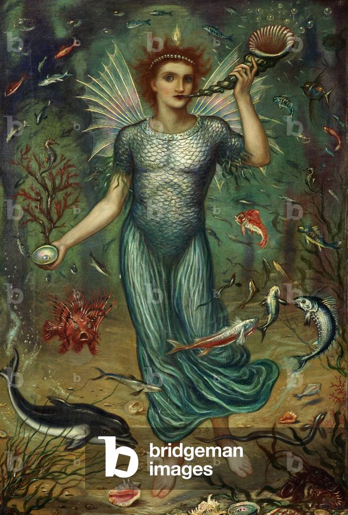 'O ye whales and all that move on the waters bless ye the Lord', 1899 (oil on canvas)