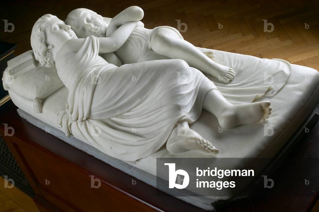 The Princes Sleeping in the Tower, 1862 (marble)
