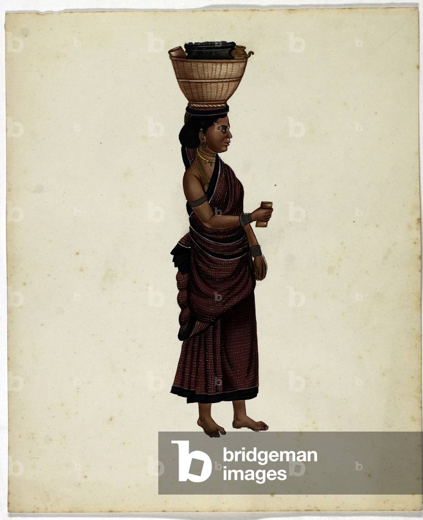 Toddy Man's Wife (gouache on paper)