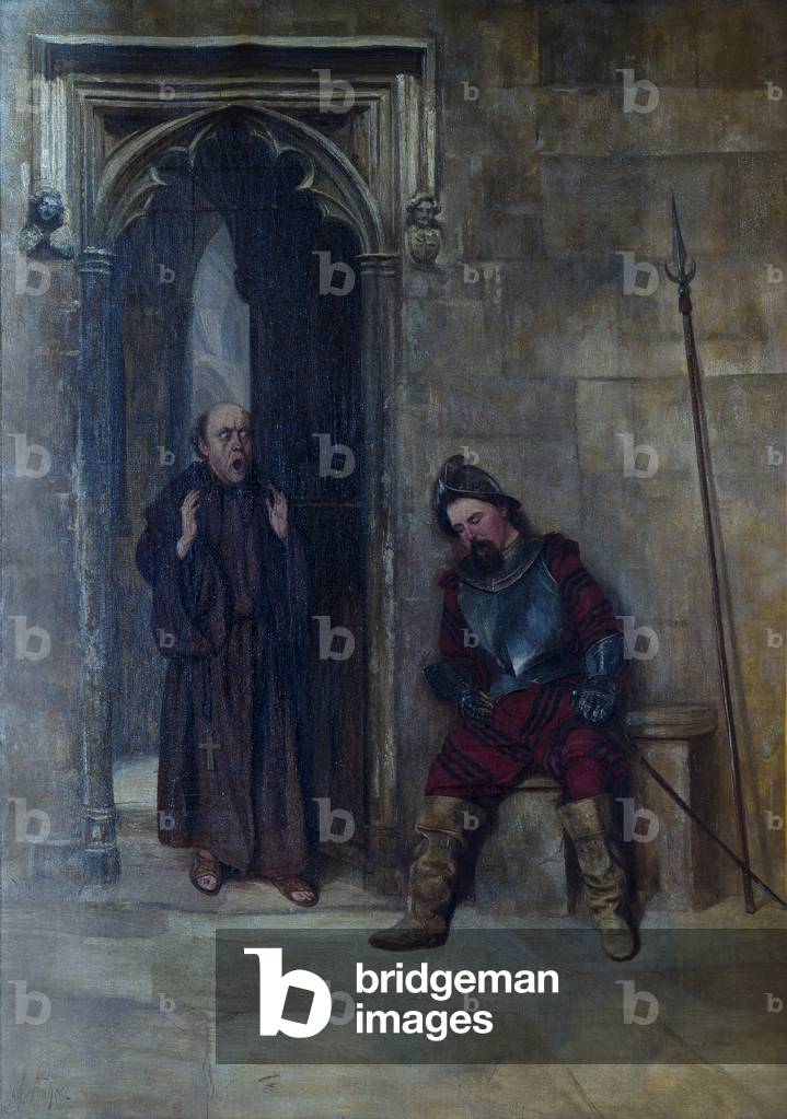 Asleep on Guard, 1881-90 (oil on canvas)