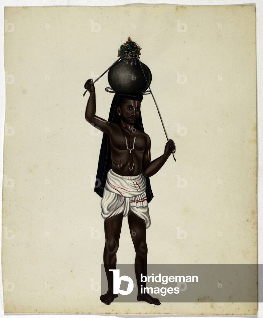Toddy Man (gouache on paper)