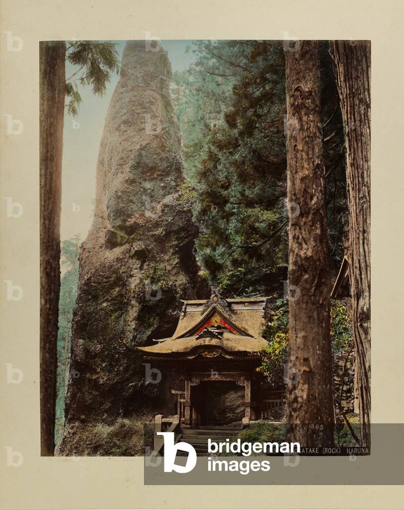 Hokogatake (Rock), Haruna (hand-coloured photo)