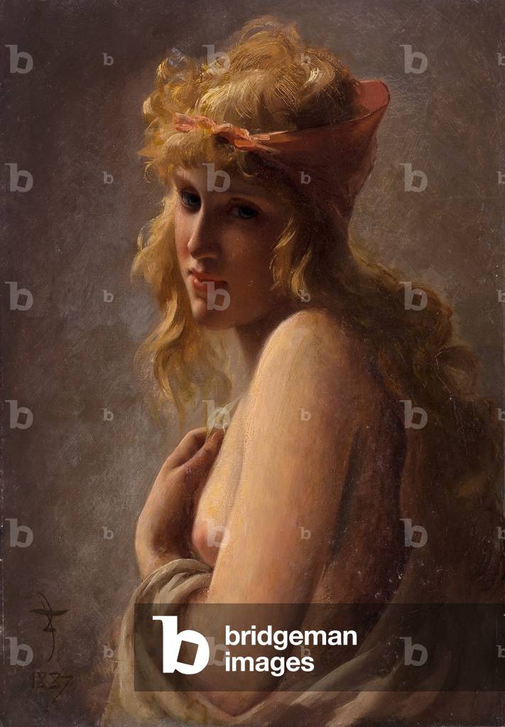 Study of a Girl, 1887 (oil on canvas)