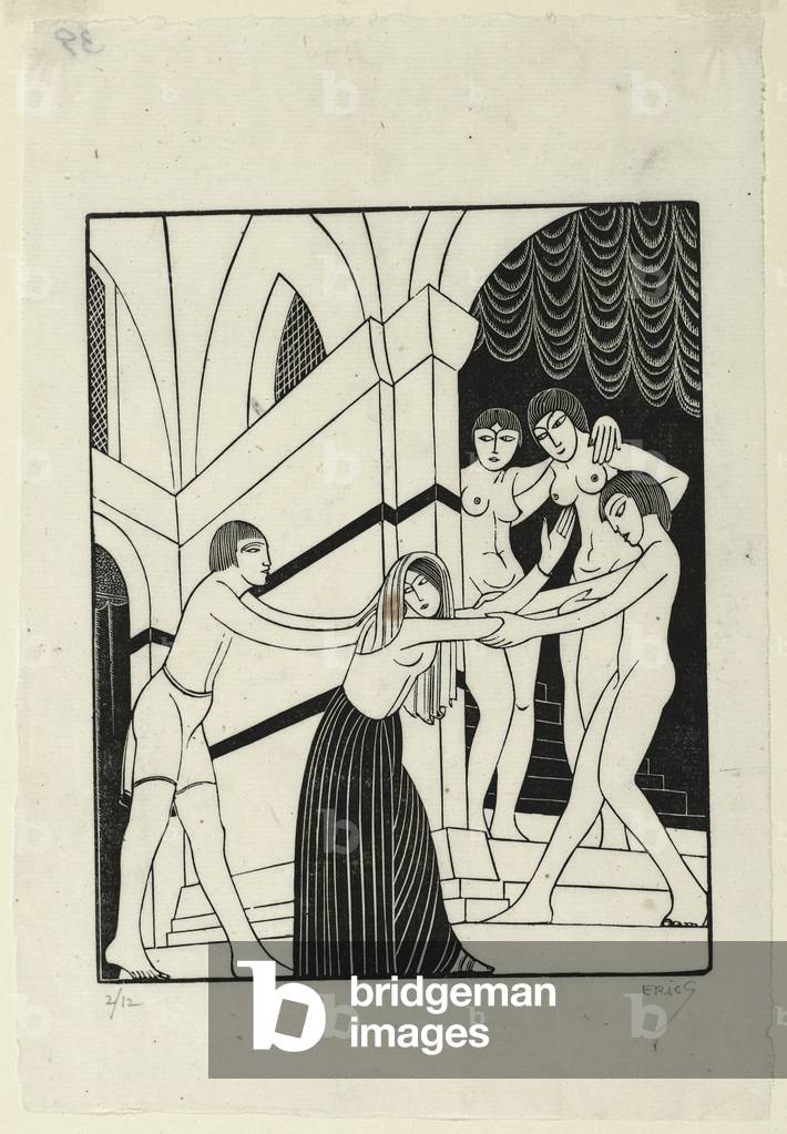 Il Harem, 1925 (xilografia)