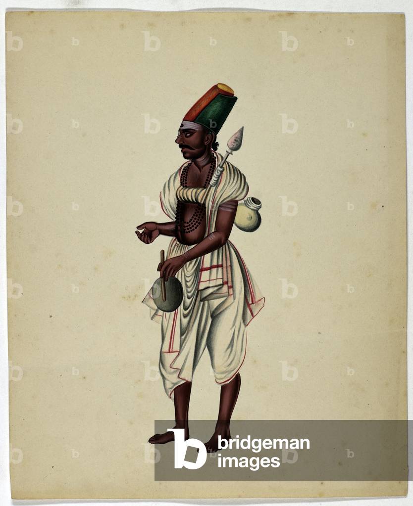 Mullebar Beggar (gouache on paper)