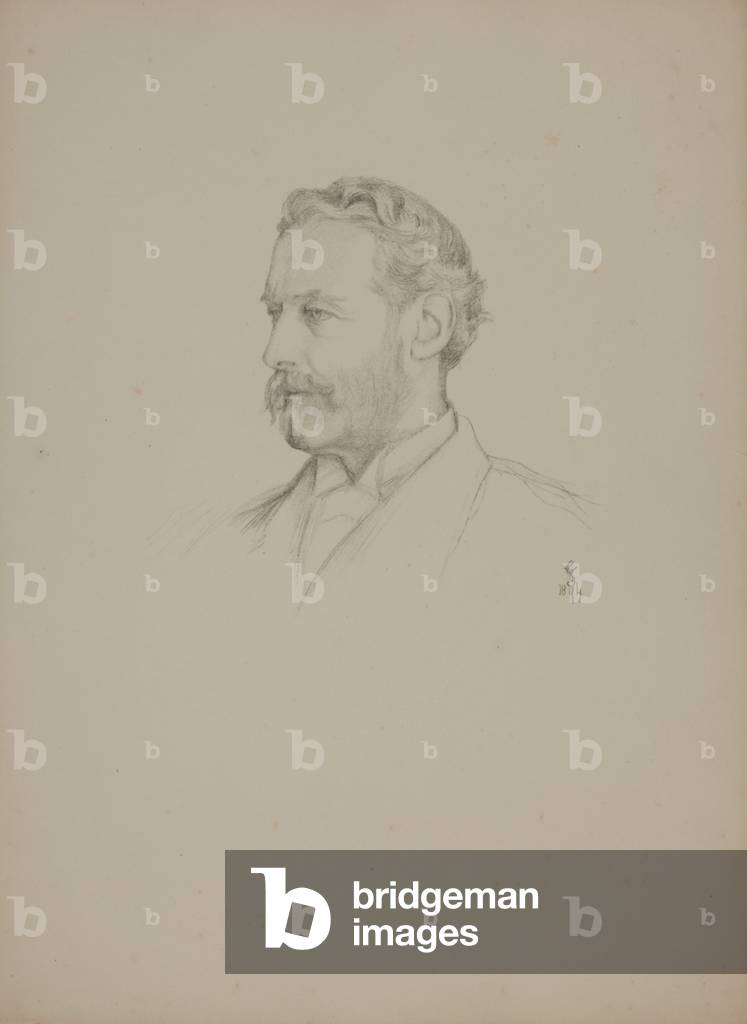 Earl Cowper KG, 1894 (pencil on paper)