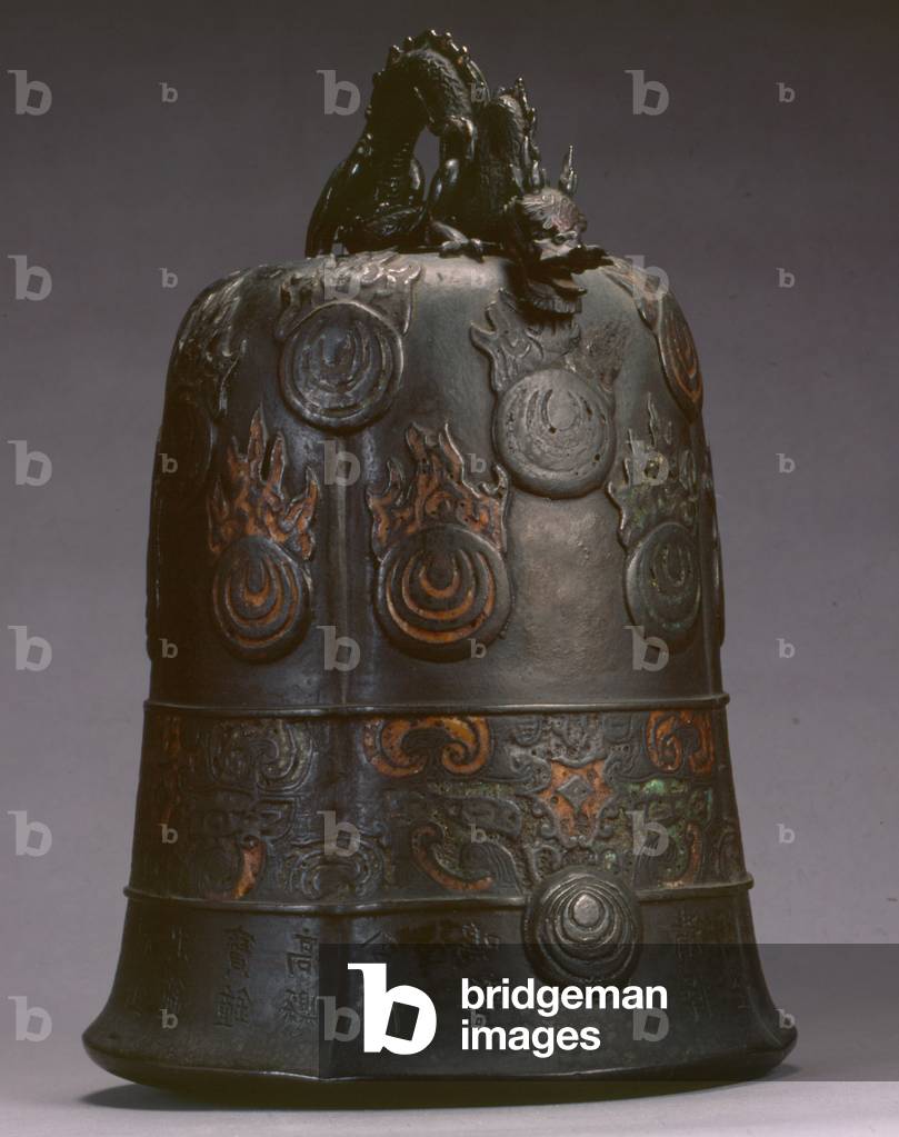 Japanese Buddhist temple bell, 1603-1868 (bronze)