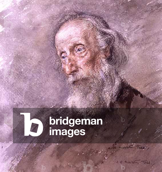 Portrait of an Old Man (watercolour and pencil on paper)