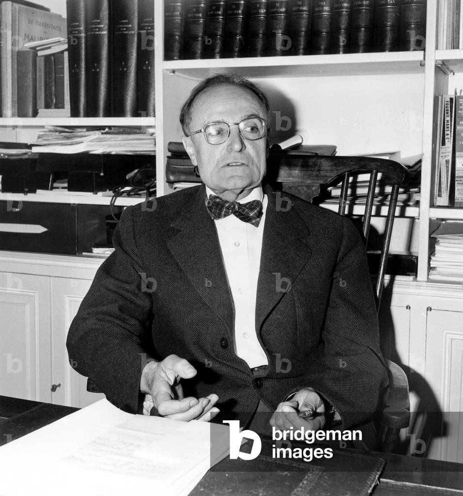 Former french minister Pierre Cot (1895-1977) here c. 1967