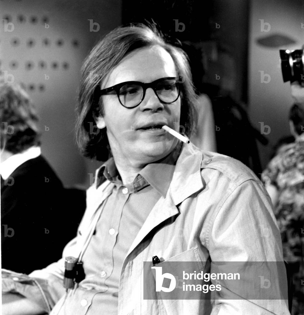 Pierre Jean Remy, french diplomat and novelist here during a tvprogram in july 1979.