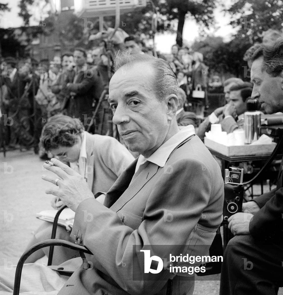 Italian director Vincente Minnelli on set of film c. 1961