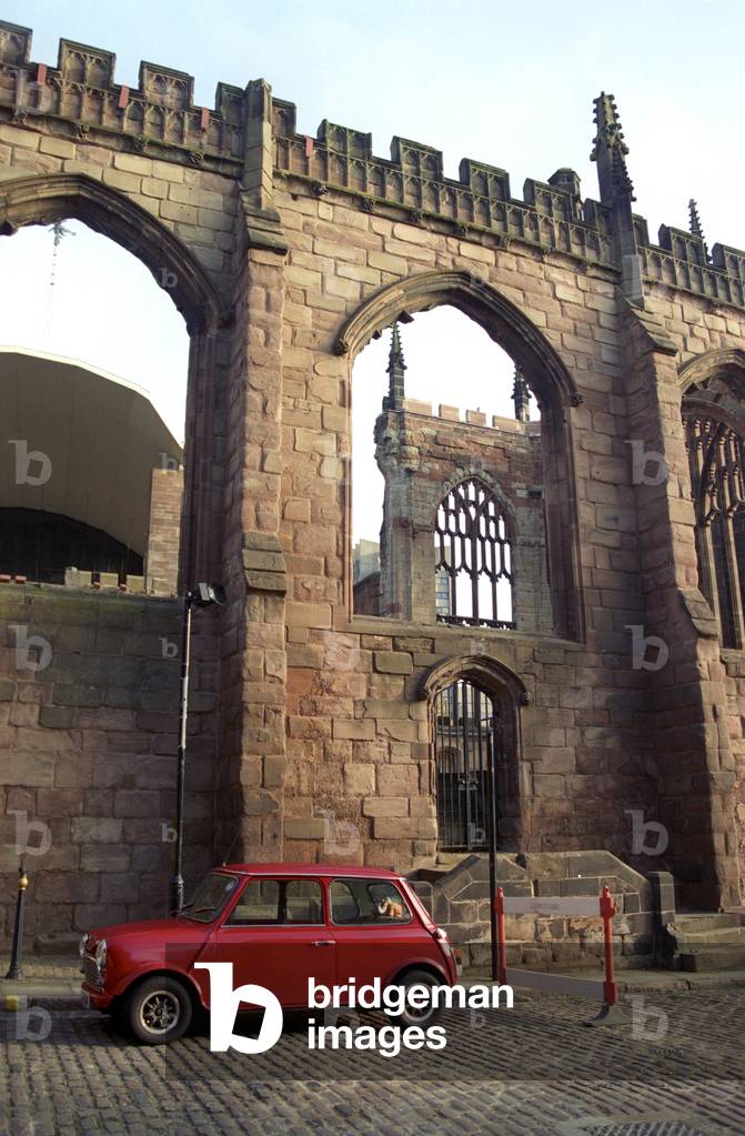 A vintage Mini Cooper