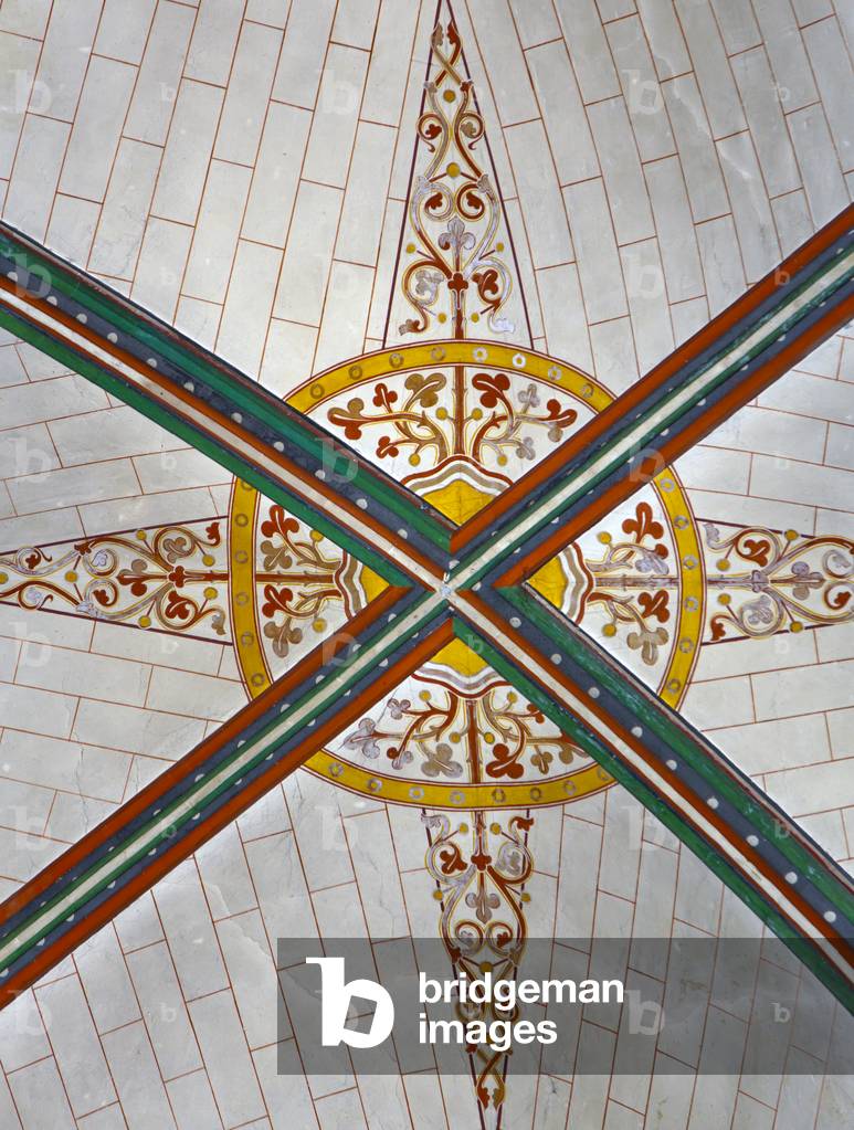 Painted ceiling, Salisbury Cathedral (photo)