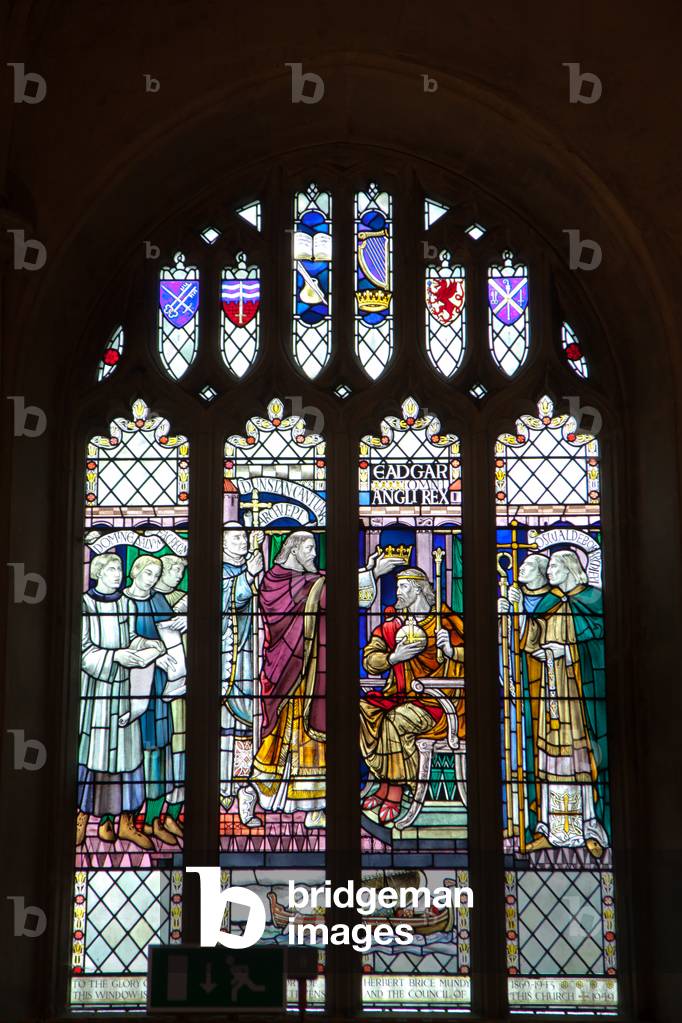 The Coronation of Edgar, Bath Abbey, UK, 1946 (stained glass)