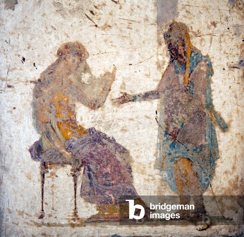 Paride and Elena, from Villa Arianna in Stabiae (fresco)