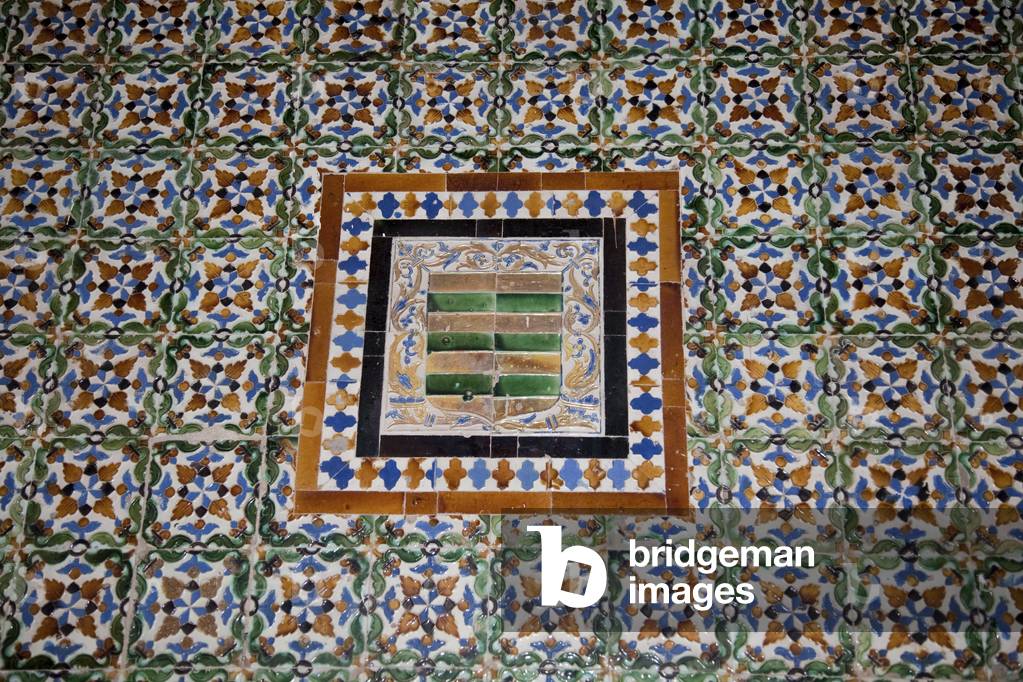 Close-Up of Azulejo Wall Tiles, House of Pilate, Seville, Spain, 2007 (photo)