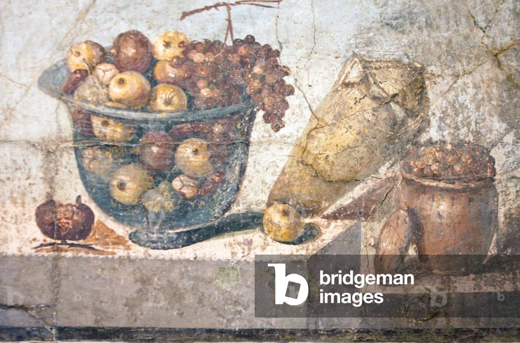 Still life of fruit in a bowl, from the Praedia of Julia Felix, Pompeii (fresco)