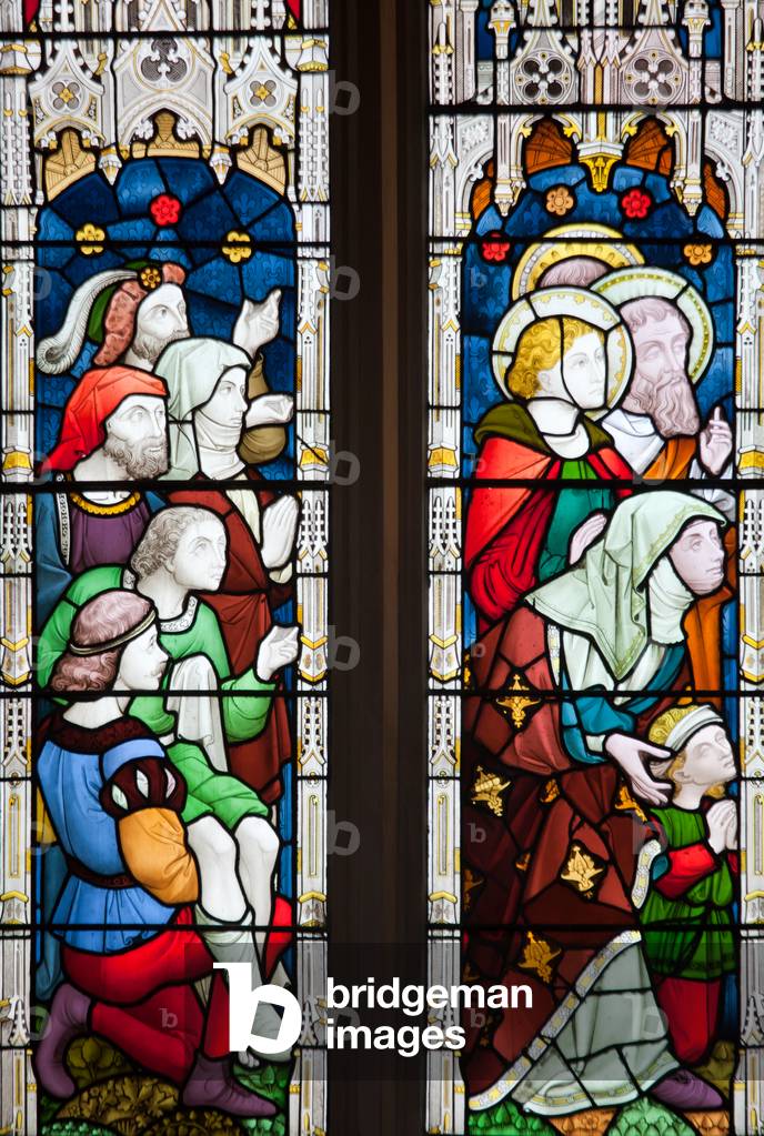The Cripples' Window, Bath Abbey, UK (stained glass)