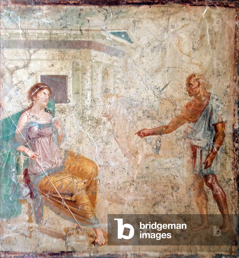 Daedalus and Pasiphae, from the House of Vettii, Pompeii (fresco)