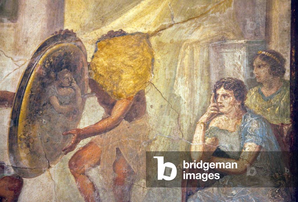 Detail of Thetis and Hephaestus, from House IX I, 7, Pompeii (fresco)