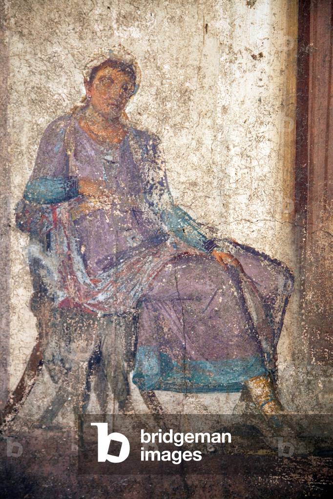 Detail of Paris and Helen, fresco from the House of Jason, Pompeii (fresco)