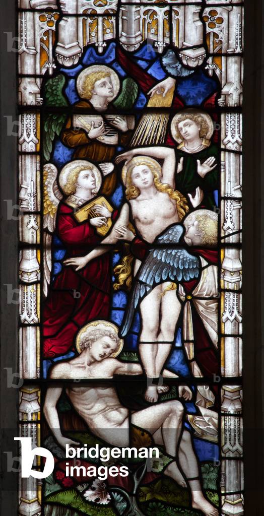 Pentateuch Window, Bath Abbey, UK (stained glass)