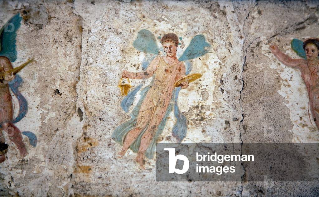 Flying figure, from Villa Arianna in Stabiae (fresco)