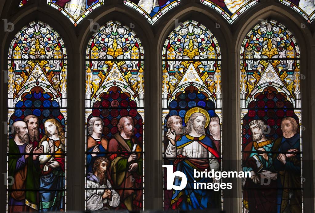 Scenes from the New Testament (stained glass)